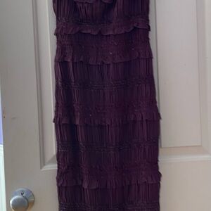 House of CB Deep Purple Layered Dress